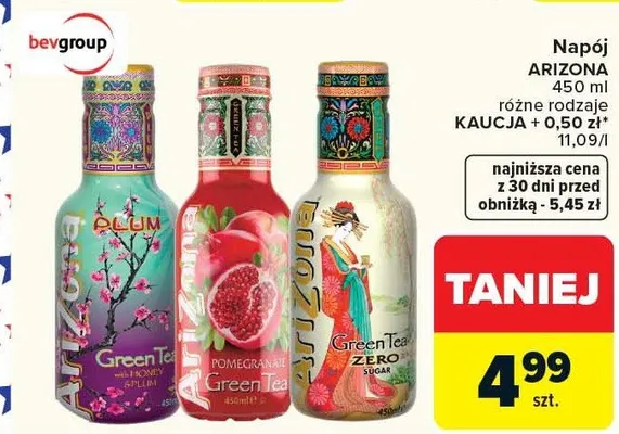 Napój różne rodzaje promocja w Carrefour