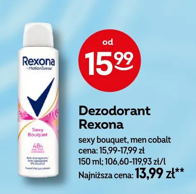 Dezodorant Rexona Sexy Bouquet promocja w Żabka