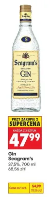 Gin Seagram's 37,5% promocja w Biedronka