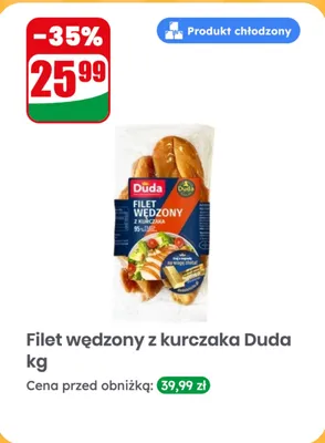 Filet wędzony z kurczaka promocja w Dino