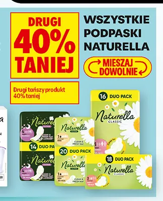 Podpaski Naturella promocja w Biedronka