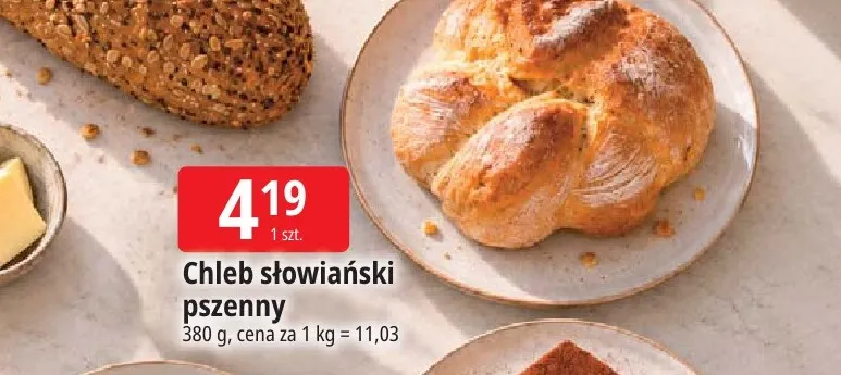 Chleb słowiański pszenny promocja w Leclerc