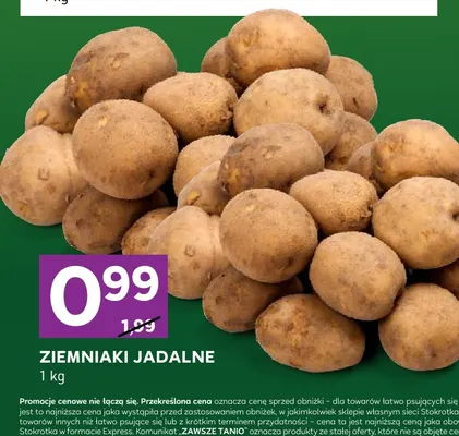 Ziemniaki jadalne promocja w Stokrotka