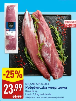 Polędwiczka wieprzowa promocja w Aldi