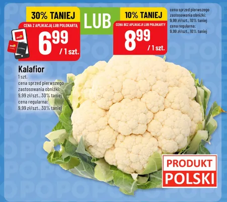Kalafior polski promocja w POLOmarket