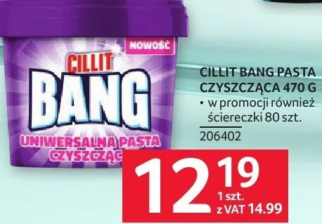 Pasta czyszcząca Cillit Bang 470 G promocja w Selgros