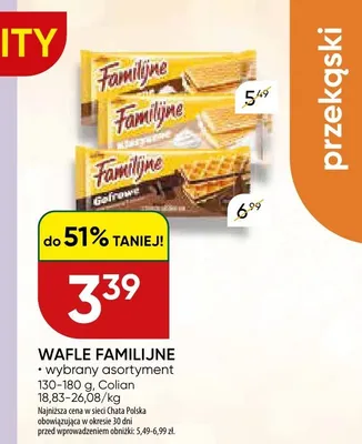 Wafle Familijne promocja w Chata Polska