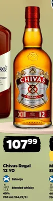 Whisky Chivas Regal 12 YO Blended Scotch Whisky 40% promocja w Netto