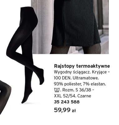 Rajstopy termoaktywne promocja w Tchibo