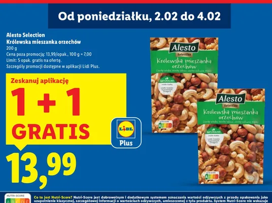 Królewska mieszanka orzechów promocja w Lidl