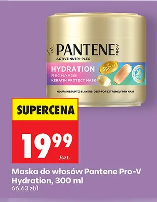 Maska do włosów Pantene Pro-V Hydration Recharge Keratin Protect promocja w Biedronka