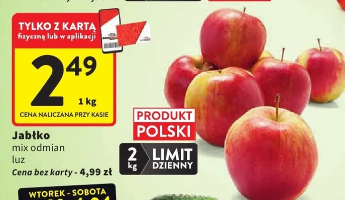 Jabłko mix odmian luz promocja w Intermarche