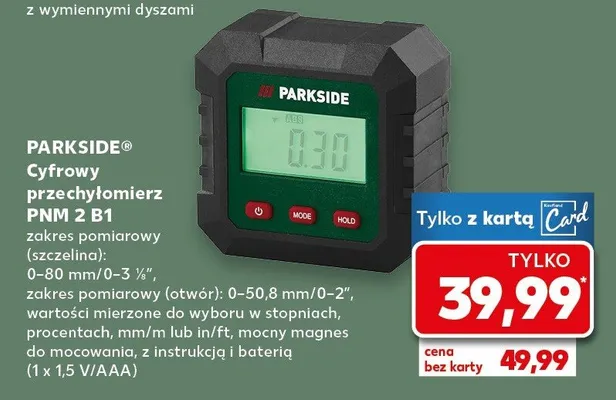 Cyfrowy przechyłomierz PNM 2 B1 z wymiennymi dyszami promocja w Kaufland