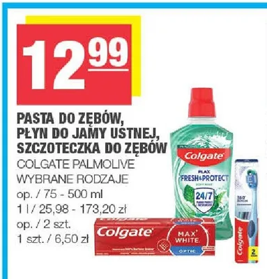 Pasta do zębów Colgate Max White promocja w SPAR