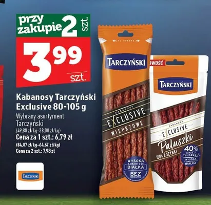 Kabanosy Tarczyński Exclusive promocja w TOPAZ