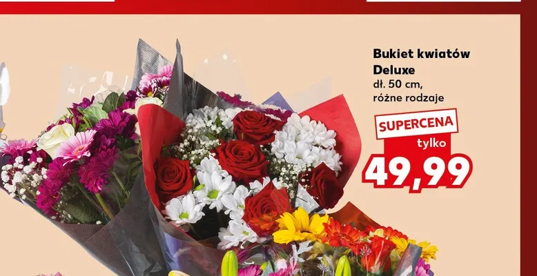 Bukiet kwiatów Deluxe promocja w Kaufland