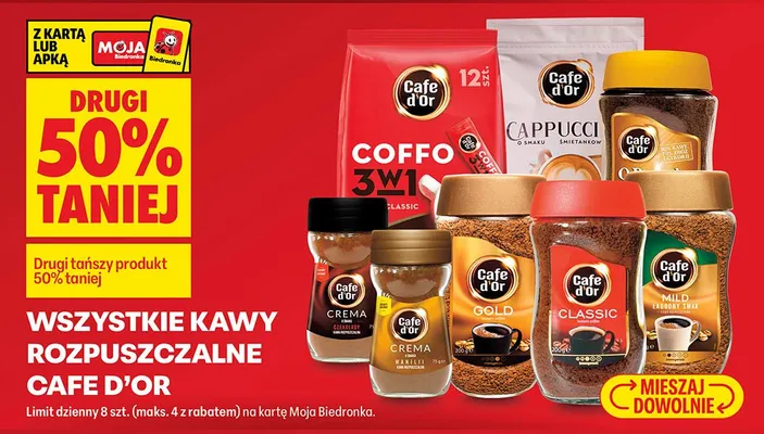 Kawa rozpuszczalna Cafe d'Or Coffo 3w1 promocja w Biedronka