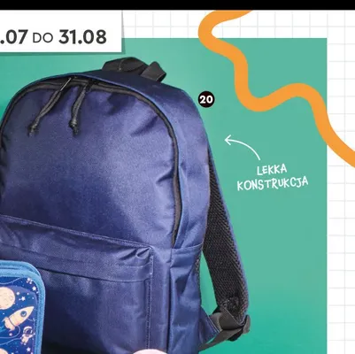 Plecak szkolny 14 l promocja w Biedronka