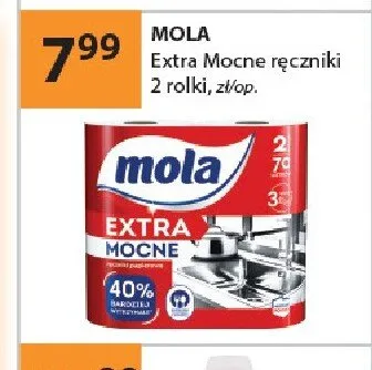 Extra Mocne ręczniki MOLA 2 rolki promocja w Drogerie Laboo