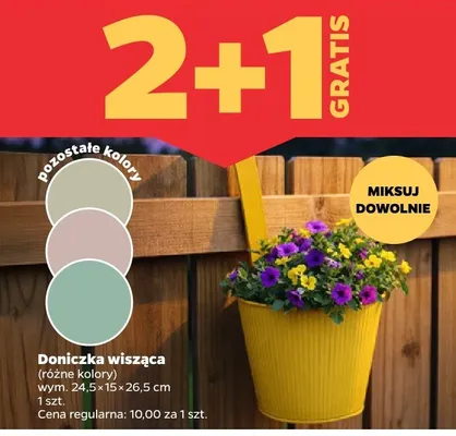Doniczka wisząca promocja w Netto