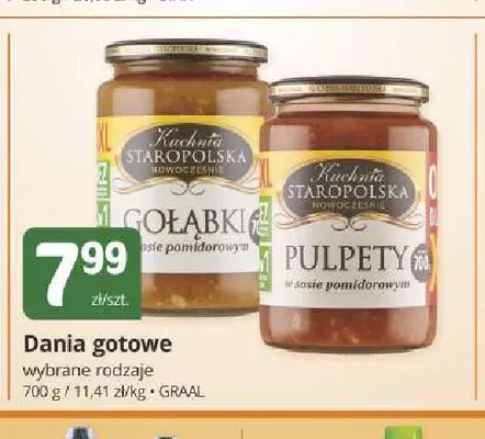 Dania gotowe pulpety w sosie pomidorowym Kuchnia Staropolska promocja w Marketvita