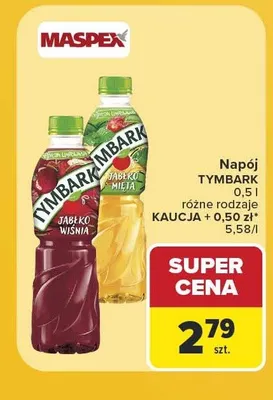 Napój Tymbark promocja w Carrefour