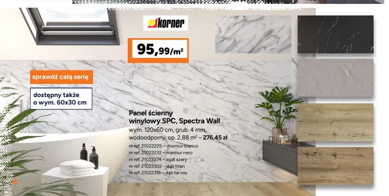 Panel ścienny winylowy SPC Spectra Wall promocja w Bricoman