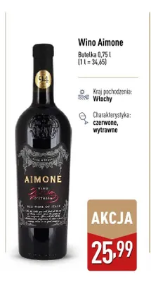 Wino Aimone promocja w Aldi