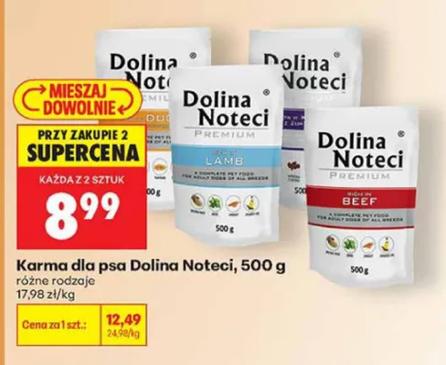 Karma dla psa Dolina Noteci Premium z dorszem promocja w Biedronka