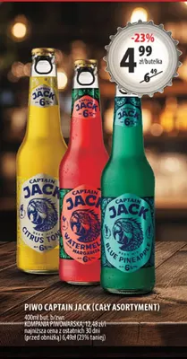Piwo Captain Jack Watermelon Margarita promocja w Arhelan