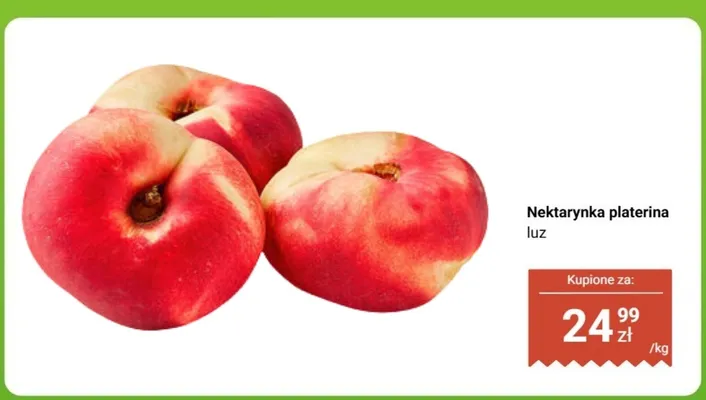 Nektarynka platerina luz promocja w Biedronka