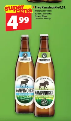 Piwo Kampinoskie niefiltrowane promocja w TOPAZ