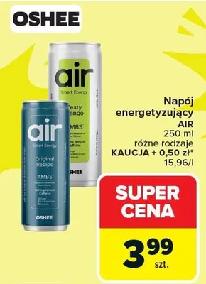 Napój energetyzujący różne rodzaje promocja w Carrefour