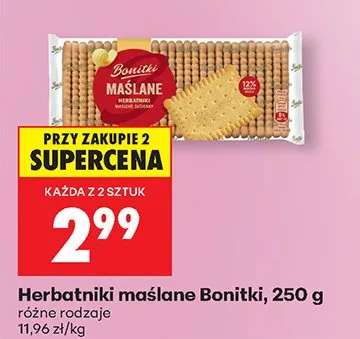 Herbatniki maślane promocja w Biedronka