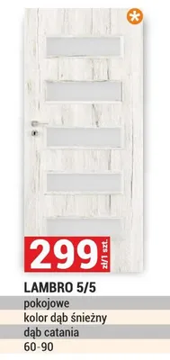 Drzwi Lambro 5/5 promocja w Merkury Market