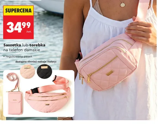 Torebka na telefon damska Iguana promocja w Biedronka