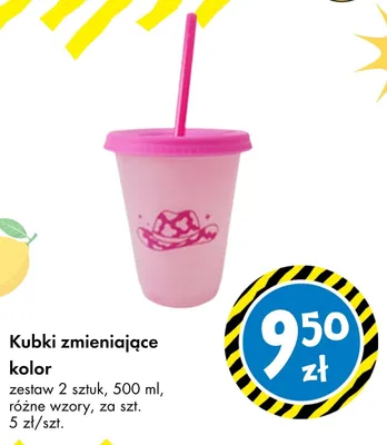 Kubki zmieniające kolor promocja w Tedi