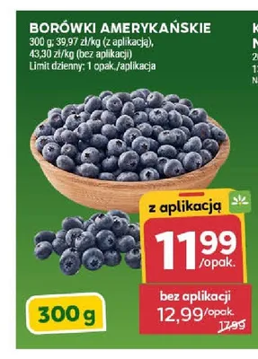 Borówki amerykańskie promocja w Stokrotka