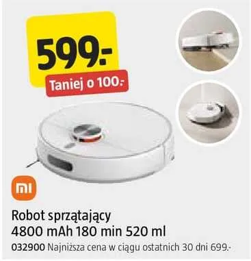 Robot sprzątający Mi 4800mAh 180min 520ml promocja w Jula