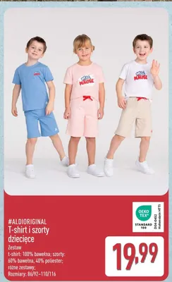 T-shirt i szorty dziecięce #ALDIORIGINAL promocja w Aldi