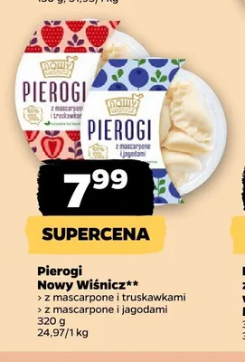 Pierogi z mascarpone i jagodami Nowy Wiśnicz promocja w Netto