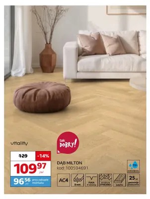 Panele podłogowe Dąb Milton Vitality promocja w Komfort