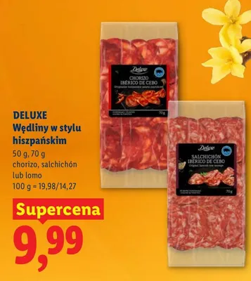 Wędliny w stylu hiszpańskim lomo promocja w Lidl