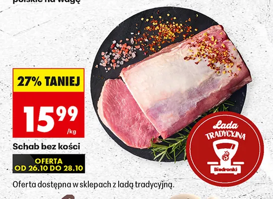 Schab bez kości promocja w Biedronka