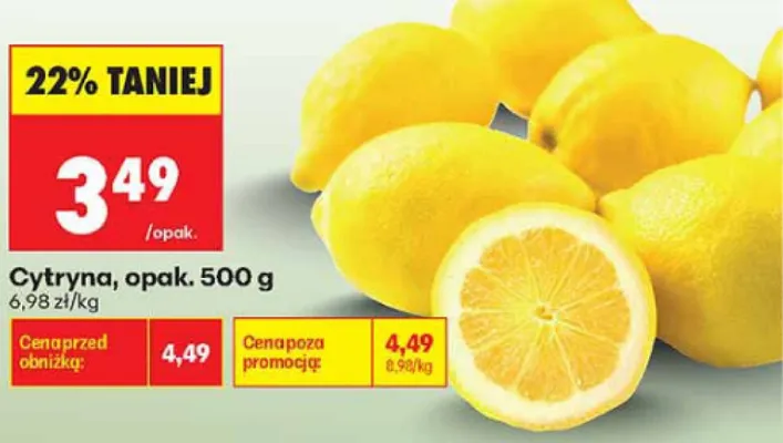 Cytryna promocja w Biedronka