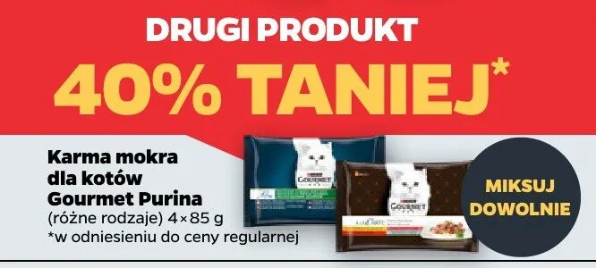 Karma mokra dla kotów Gourmet Purina promocja w Netto