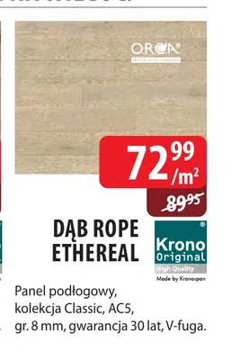 Panel podłogowy Dąb Rope Ethereal Krono Original promocja w Dobre Dla Domu