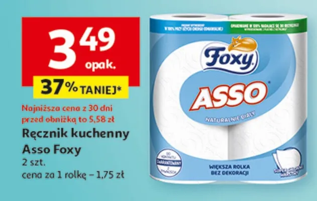 Ręcznik kuchenny Asso Foxy promocja w Auchan