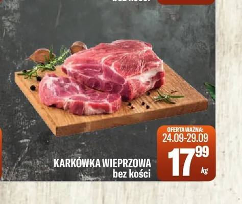 Karkówka wieprzowa bez kości promocja w Tomi Markt