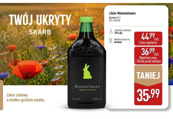 Likier Mümmelmann promocja w Aldi
